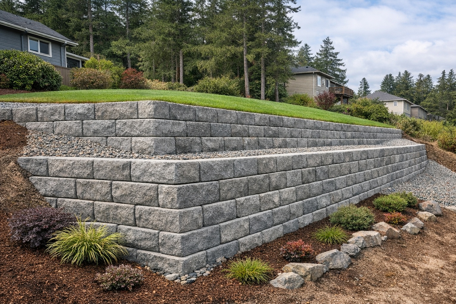 Retaining Walls services by GradeCo